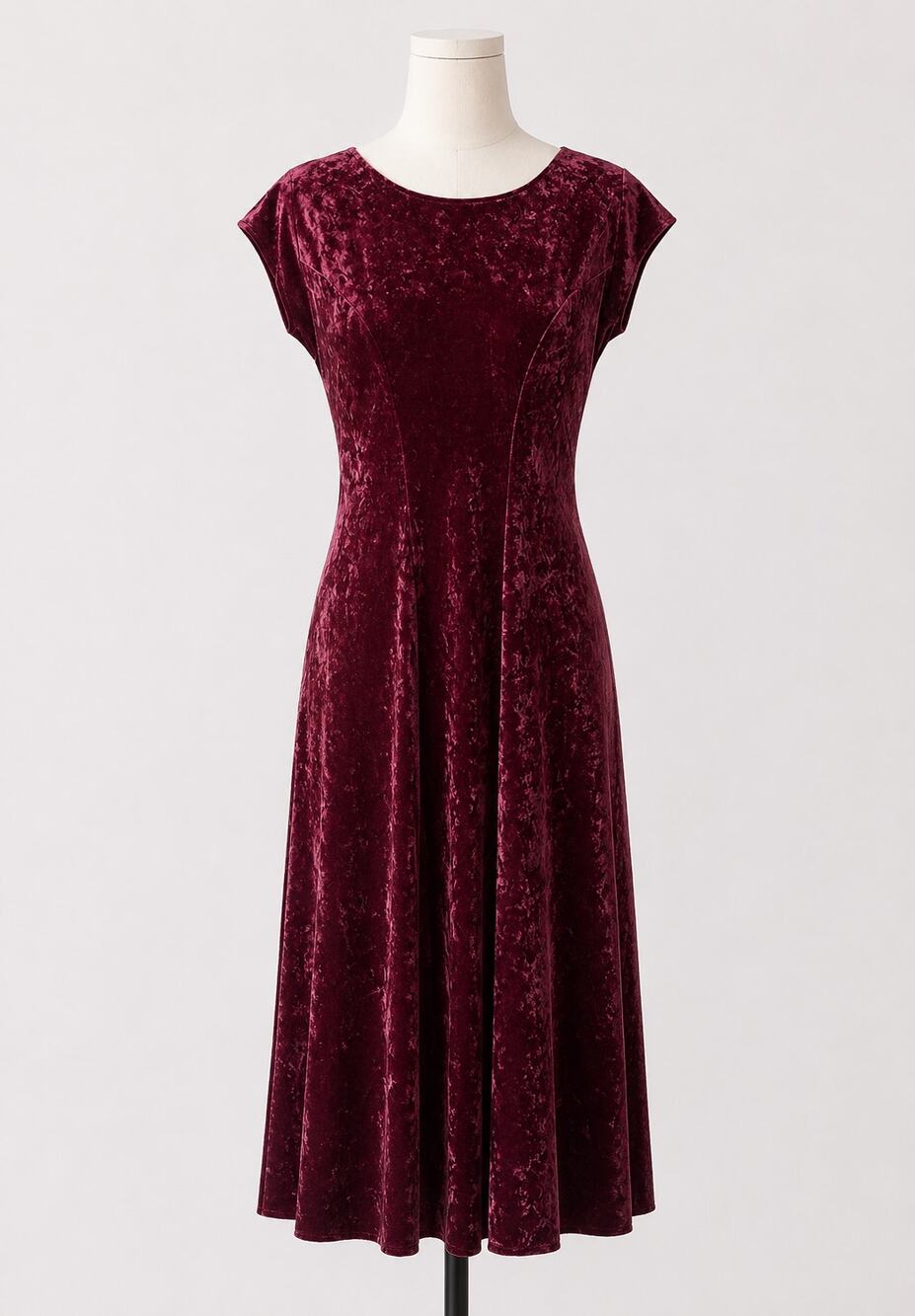 Vintage Velvet Purple Maxi Dress 90s All That Jazz Velour M